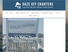 Tablet Screenshot of dazeoffcharters.com